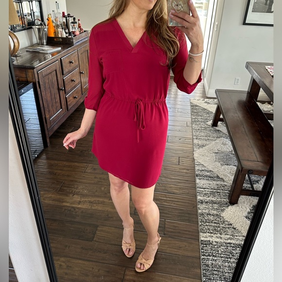 Mini Dress beautiful color Cherry 🍒 Size Medium - Picture 5 of 10